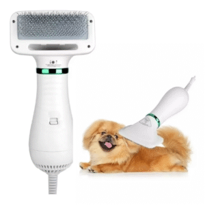 Secador Cepillo Pelo Mascotas 2 En 1