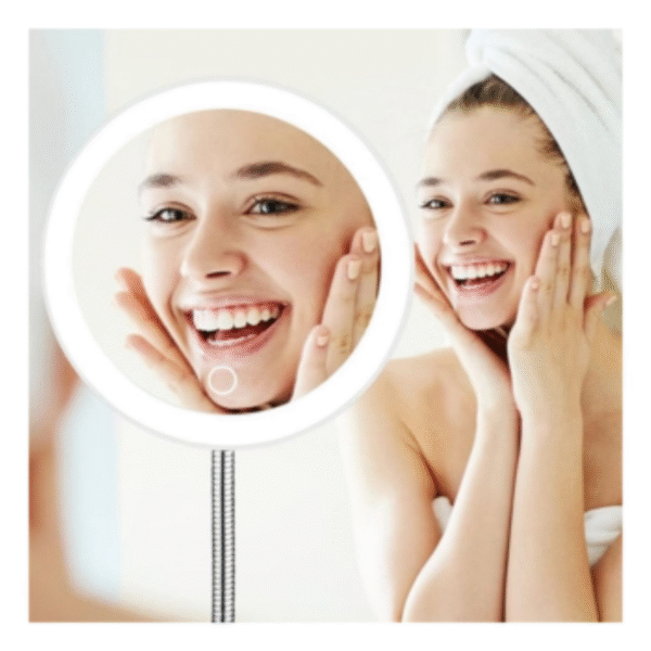 Espejo de maquillaje móvil LED x10 - Imagen 5