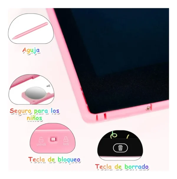 Pizarra Tablet Magica LCD 10 Pulgadas - Imagen 4