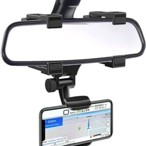 PORTA CELULAR ESPEJO RETROVISOR GIRATORI